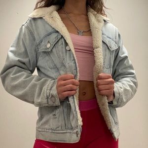Sherpa Lined Denim Jacket